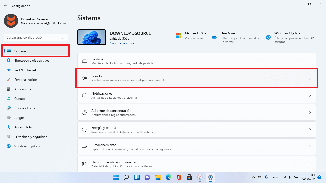 como activar la funcion mejora de audio en windows 11