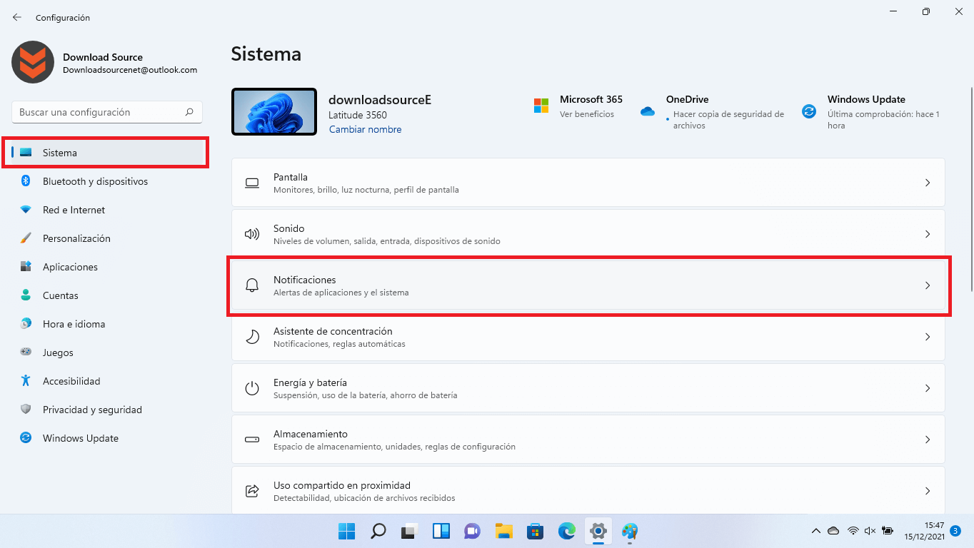como evitar notificaciones de sonido en Windows 11