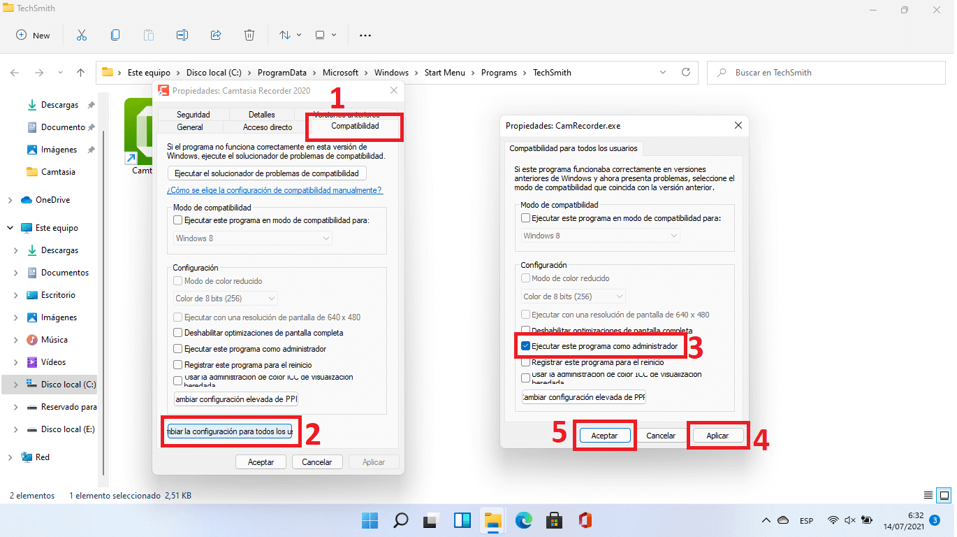 configurar la apertura de un programa siempre como administrador en windows 11