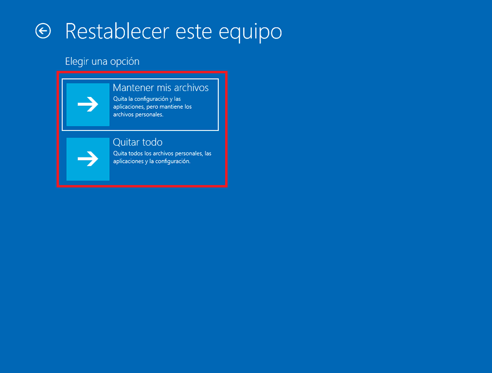 como restaurar windows 11 desde el inicio avanzado