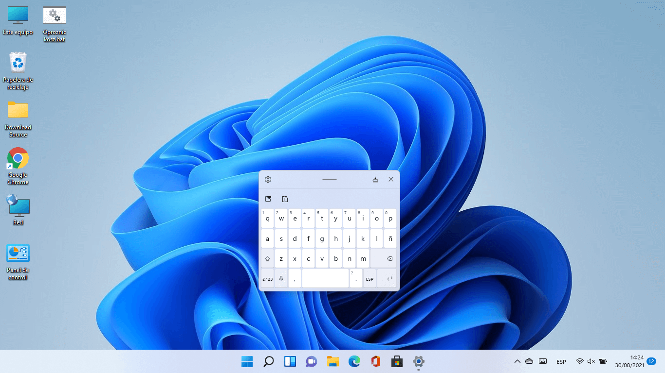 activar el teclado tactil de windows 11