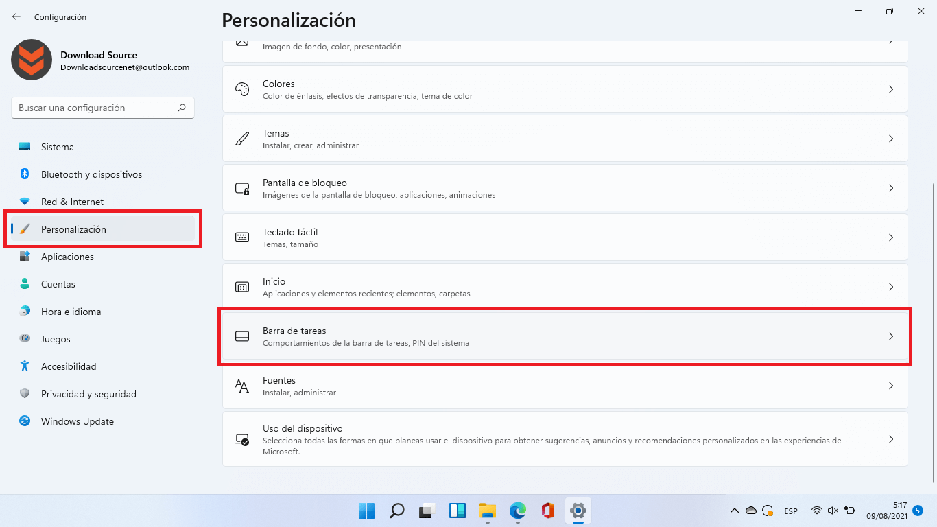 como desactivar la vista de tareas de windows 11