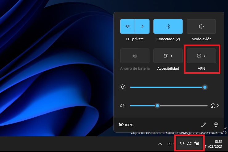 como usar una VPN en Windows 11 sin programas