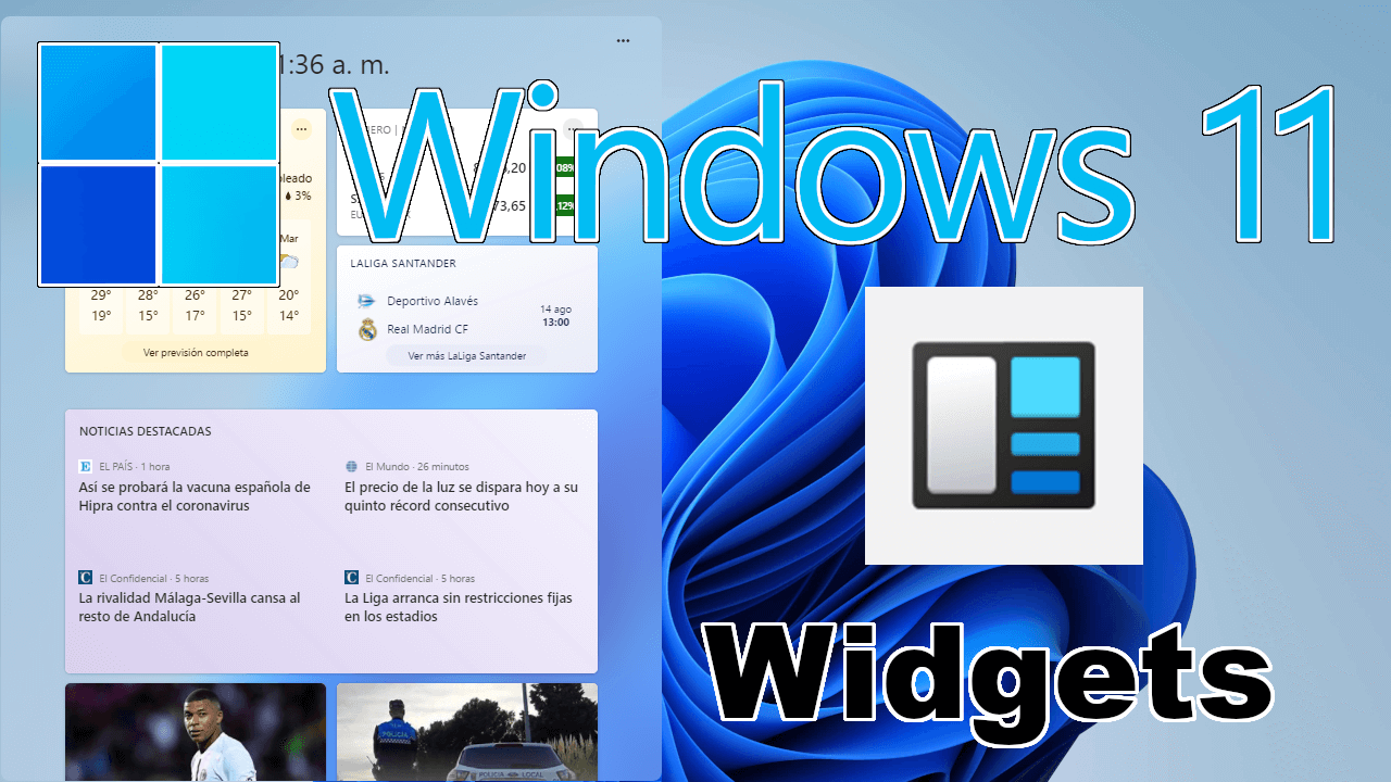 Widget deportivo de escritorio de Windows 11
