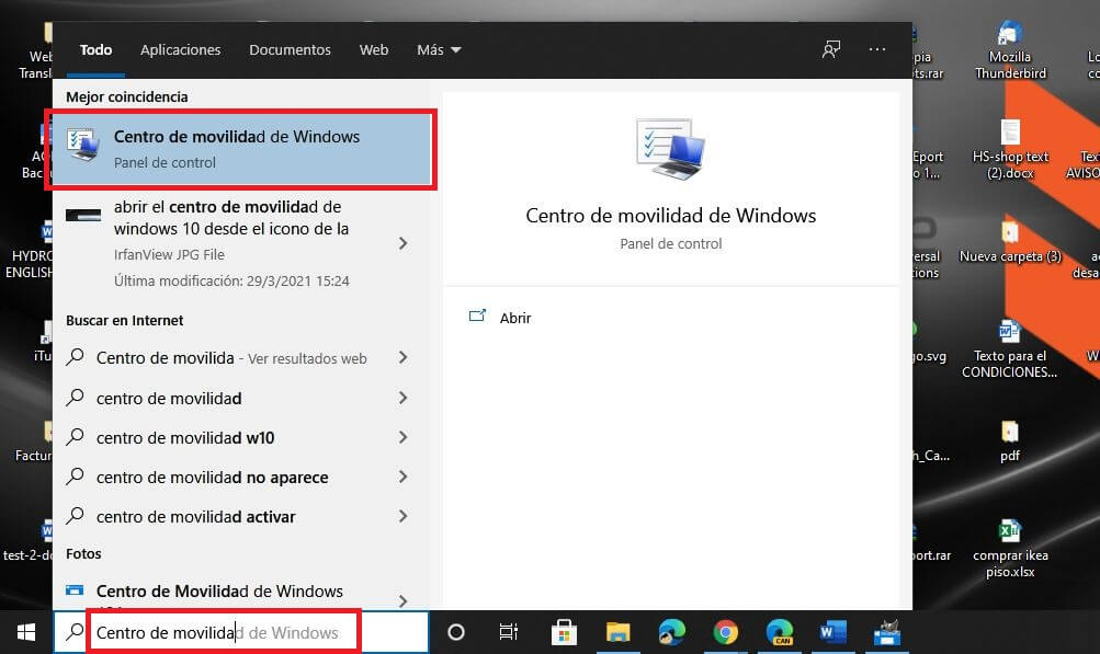 Windows 10 cuenta con centro de movilidad de windows 10