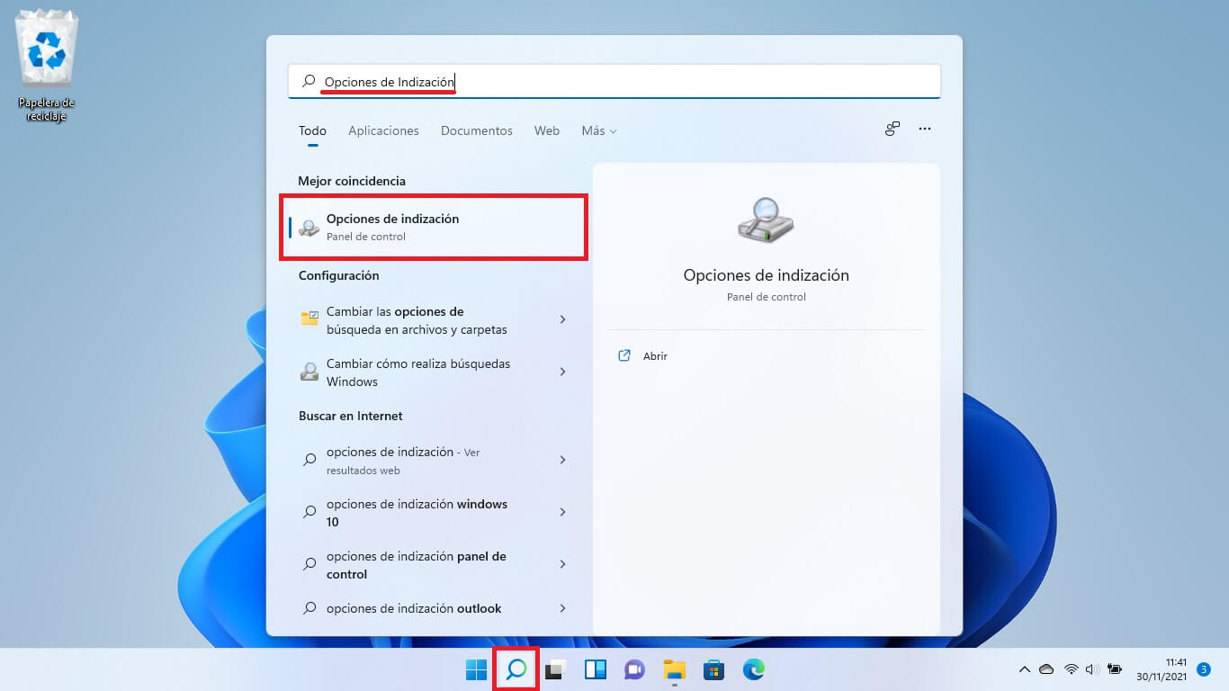 impedir que ciertos formatos de archivos aparezcan en la busqueda de Windows 11