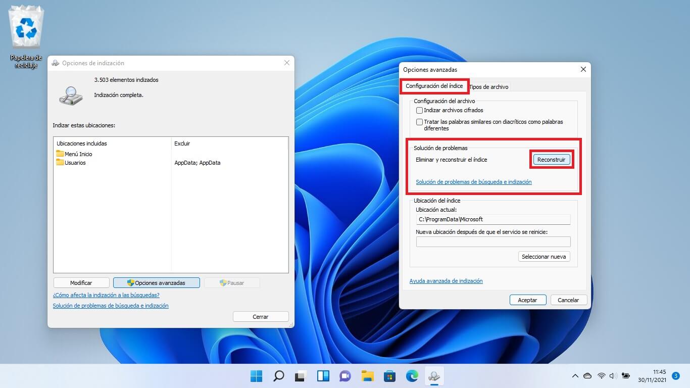 impedir que un formato de archivos se muestre entre los resultados de busqueda de windows 11