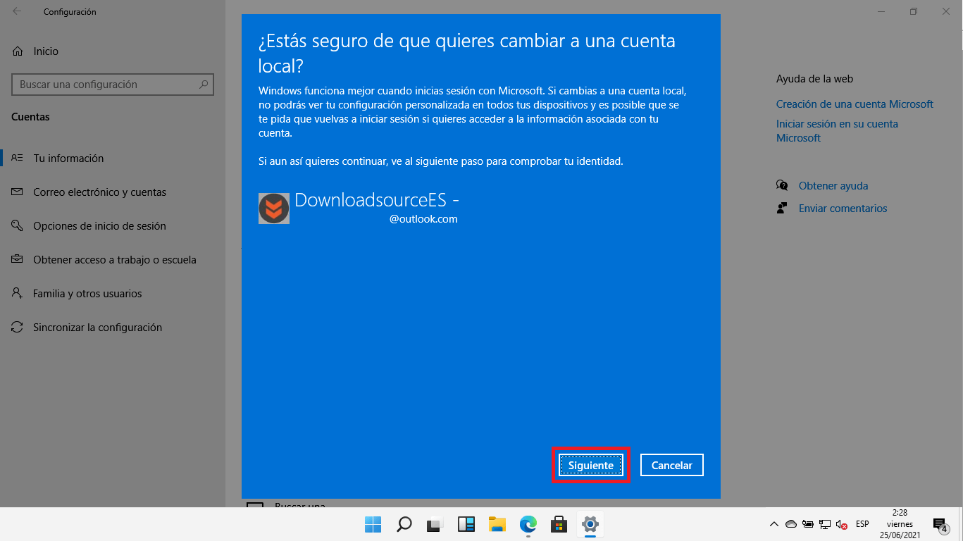 ocultar widgets de windows 11