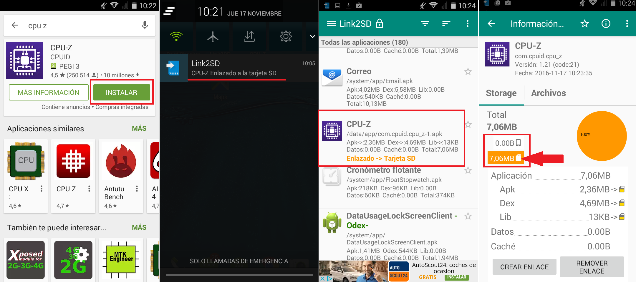 Instalar y/o mover aplicaciones en la tarjeta SD de tu Android (Sin Root y Con