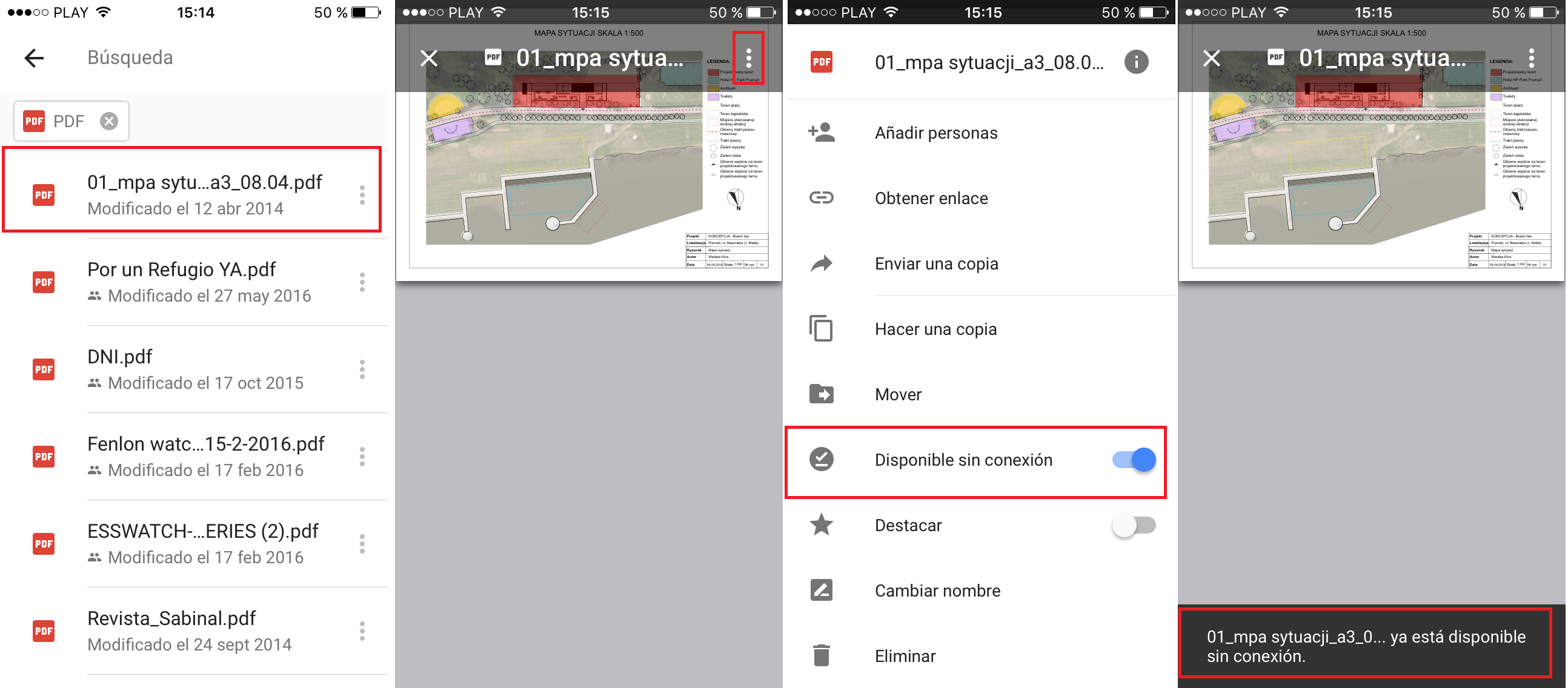 descargar a tu iPhone los archivos de Google Drive