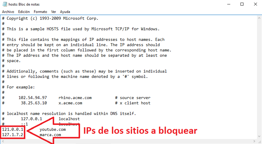 saber la IP de un dominio especifico desde el CMD de Windows