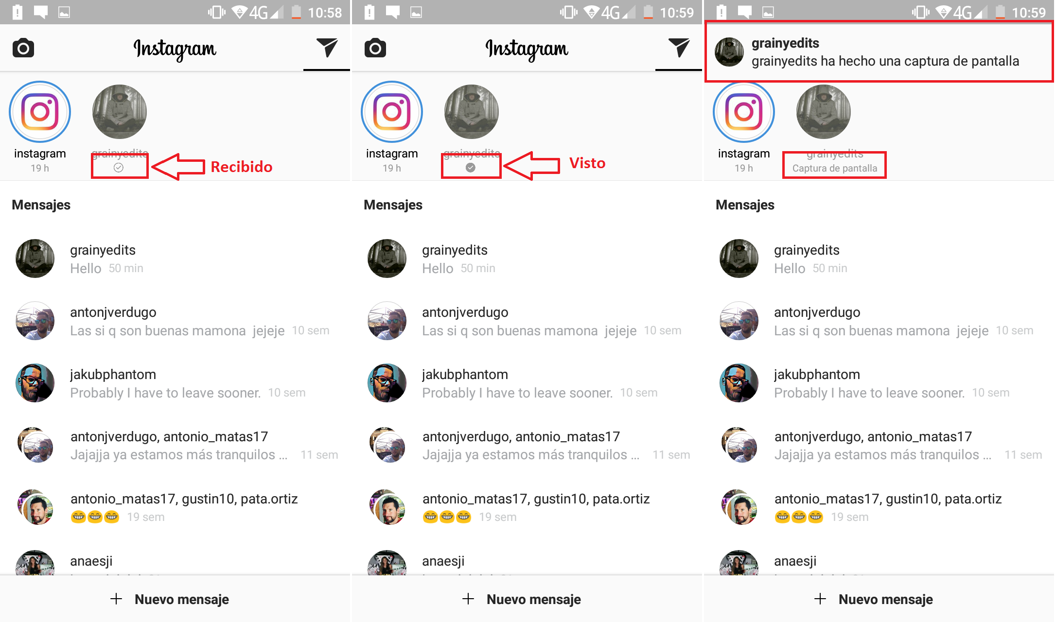 hacer que las fotos y videos de mensajes directos de instagram se eliminen tras varios segundos