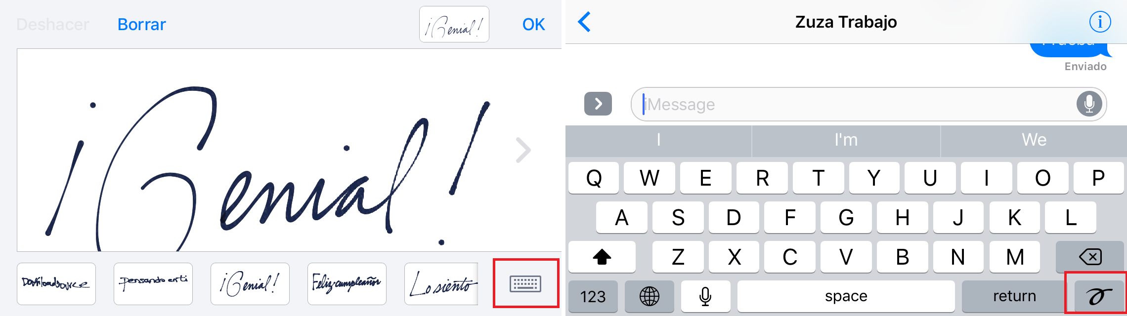 Escribir mensajes de texto con los dedos en iOS 10