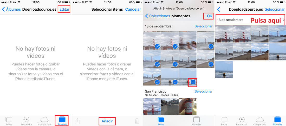 crea recuerdos con tus fotos y videos en iPhone