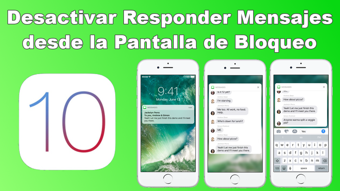 Como impedir que cualquiera pueda responder a los Mensajes recibidos desde la pantalla de bloqueo