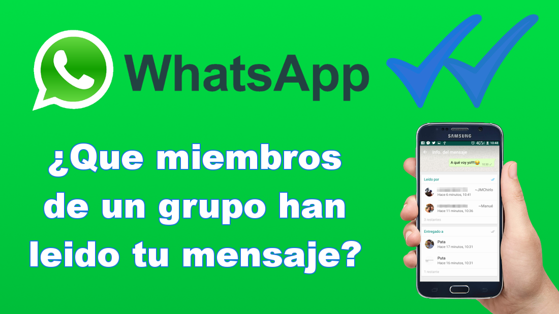 como saber quien lee mis mensajes en un grupo de Whatspp