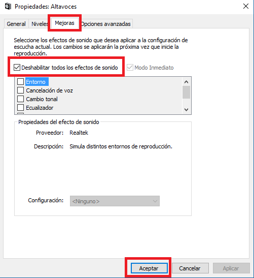 Solucionar problema con el sonido y volumen de tu windows 10