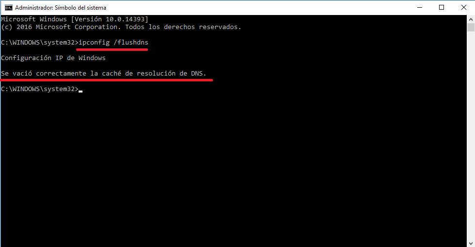 solucionar problema de dns en Windows