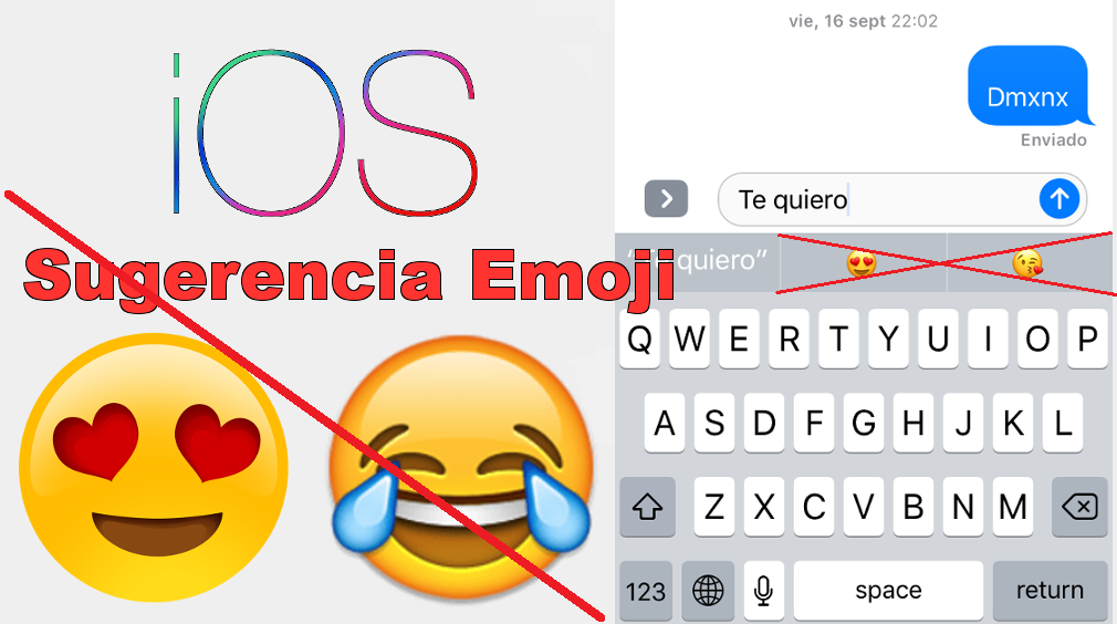 Como activar o desactivar la sugerencia de emoticono en iPhone o iPad con ios 