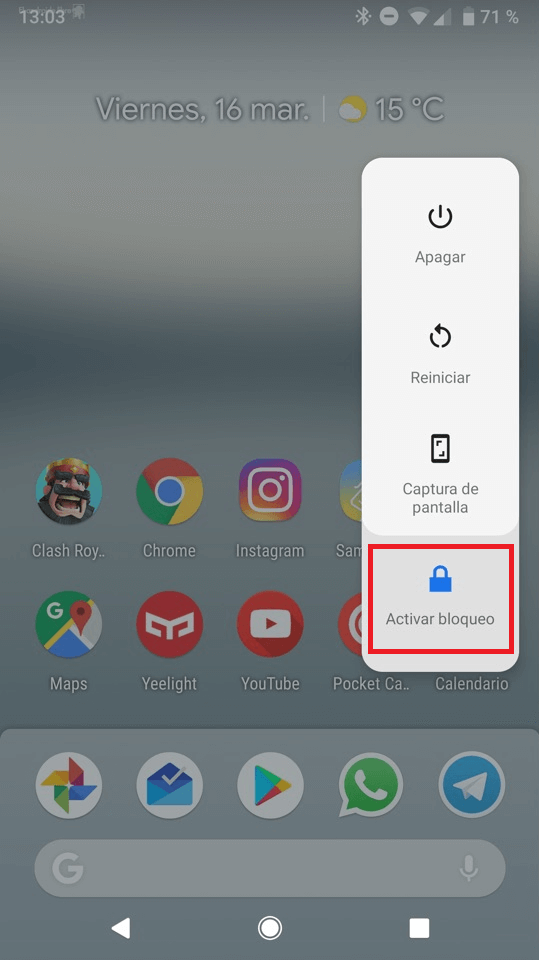 como usar el modo lockdown en android