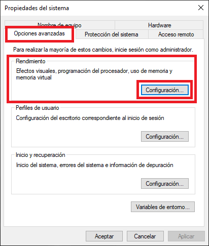 windows 10 cambiar el tamaño de memoria virtual