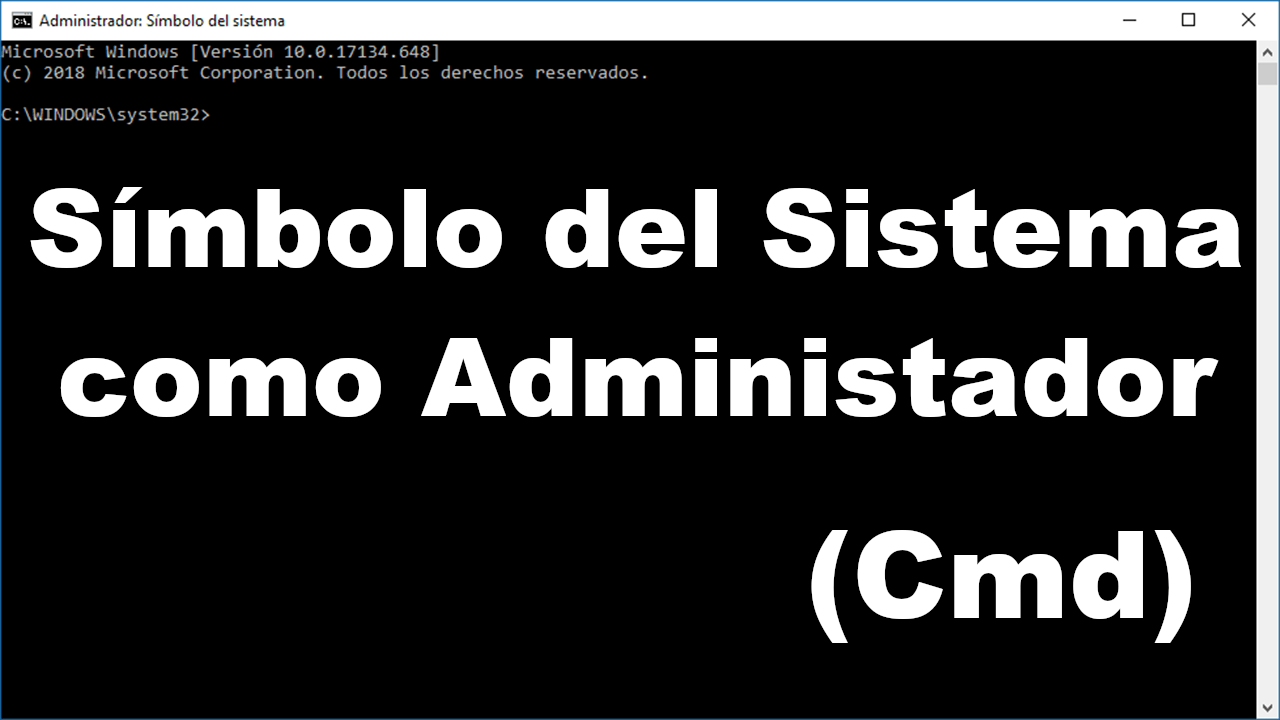 Abrir simbolo del sistema como Administrador en Windows