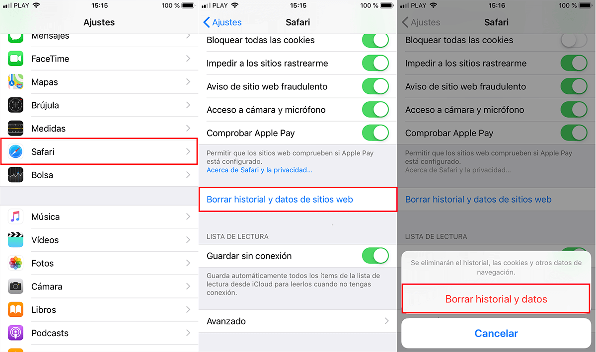 como eliminar la cache de tu iPhone o iPad con iOS