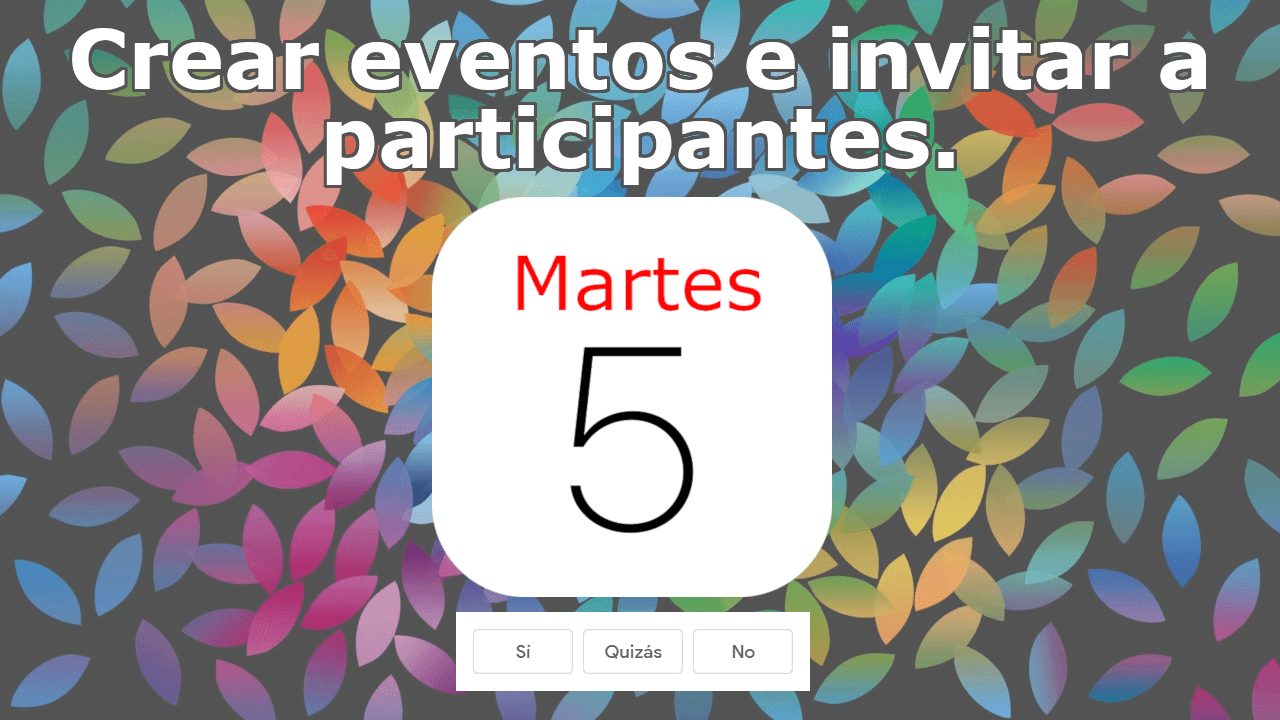 invitar a usuarios al evento creado en el calendario de iPhone