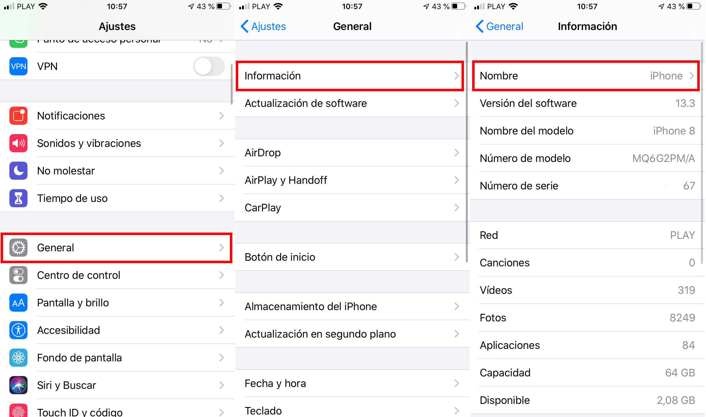 como personalizar el nombre de tu iPhone