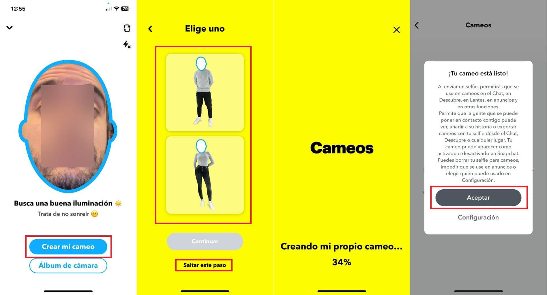 crear gif con snapchat cameos