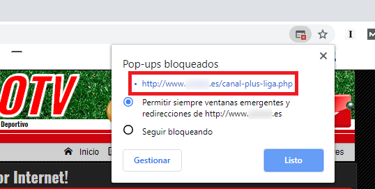 permitir las ventanas emergentes en google chrome