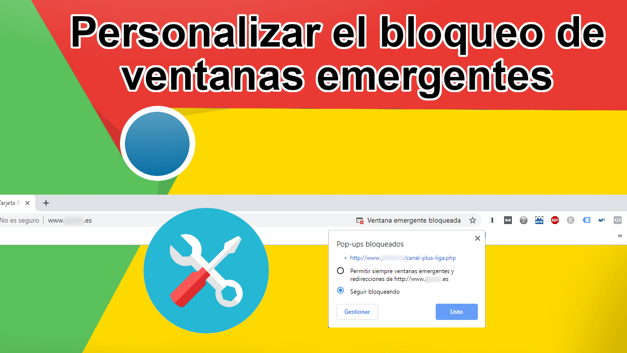 como configurar el bloqueo de ventanas emergentes