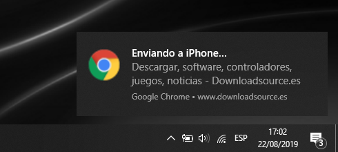 envia la pestaña de chrome de tu ordenador con tu telefono movil