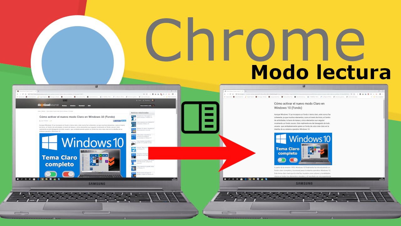 como activar el modo lectura de google chrome