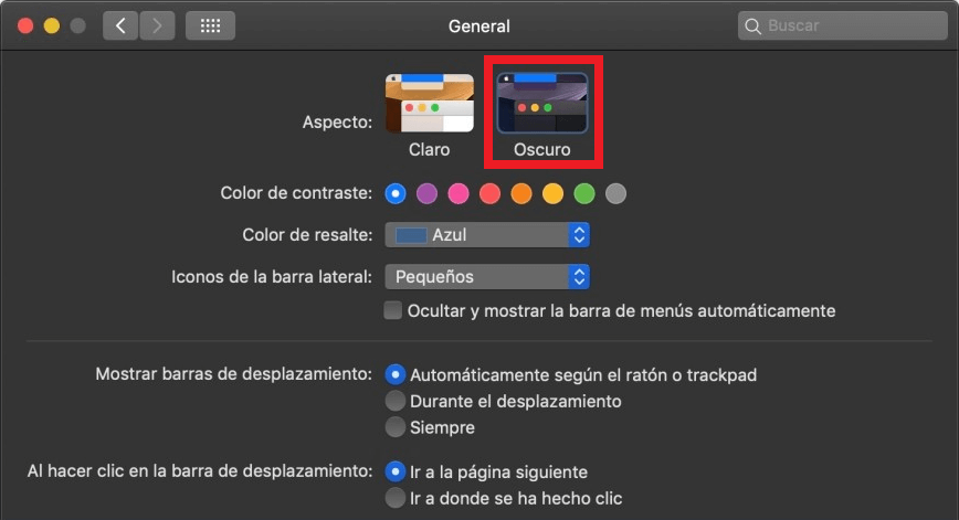 como activar el modo oscuro de google chrome en mac