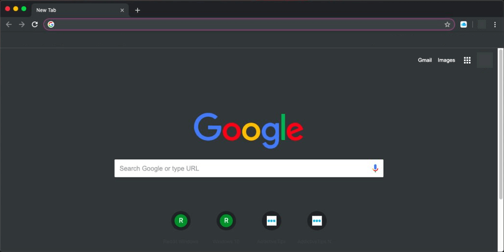 google Chrome y el modo oscuro en mac