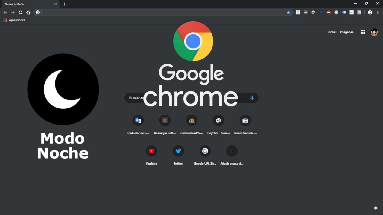 como activar el modo oscuro de google chrome