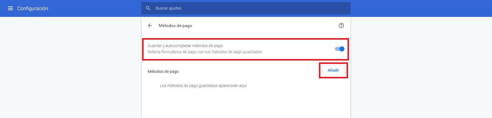 hacer que tu tarjeta de credito sea recordada por chrome en tus compras