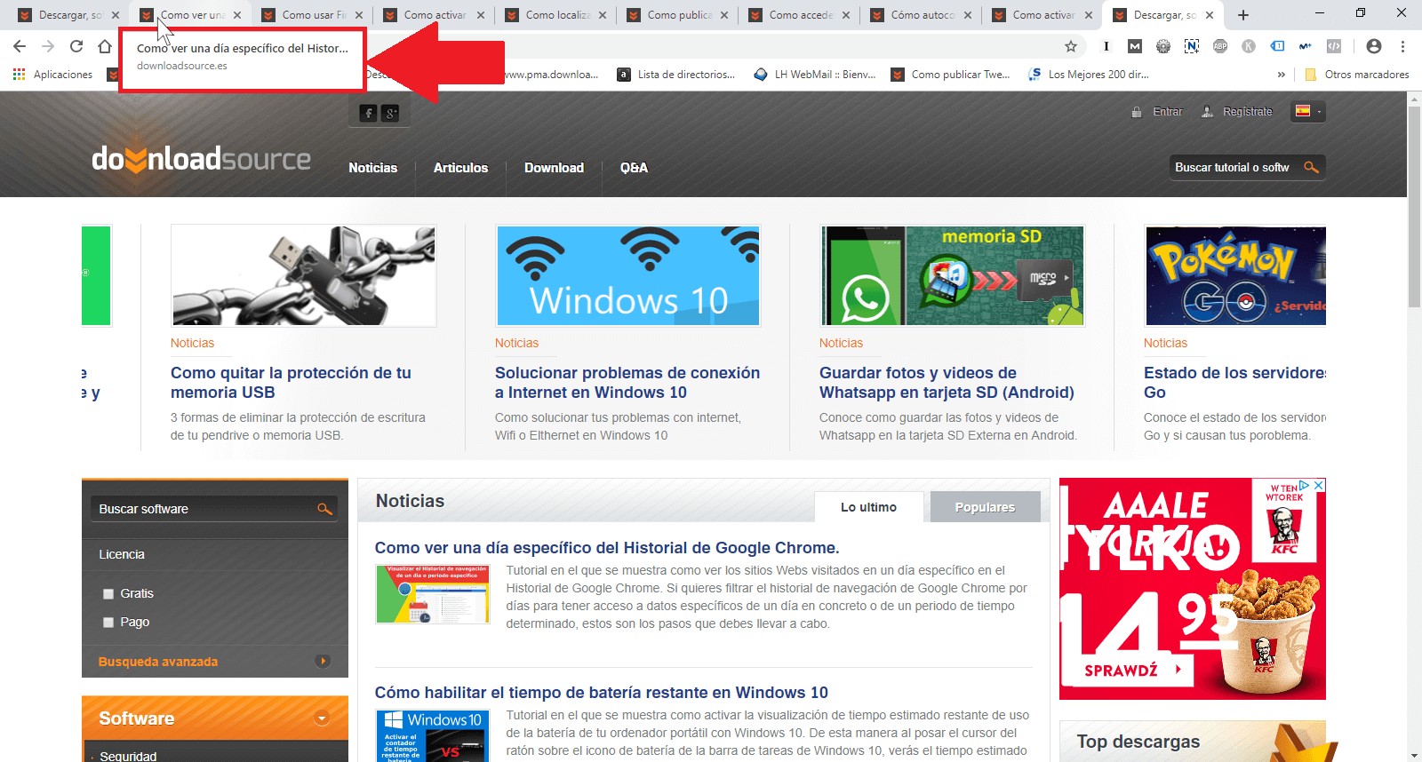 habilitar la vista previa de las pestañas de Google Chrome.