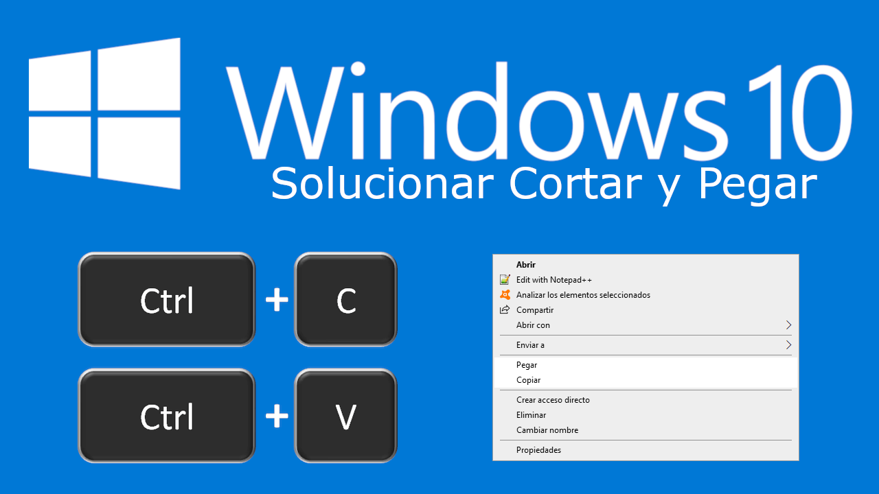 Windows 10 no permite usar copiar y pegar 