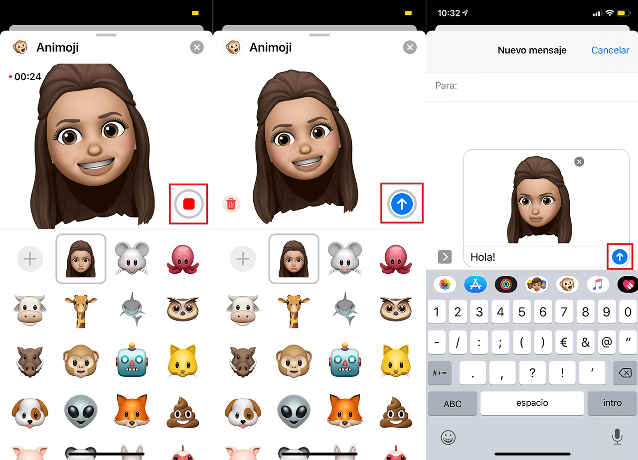 como crear y usar animoji en iPhone