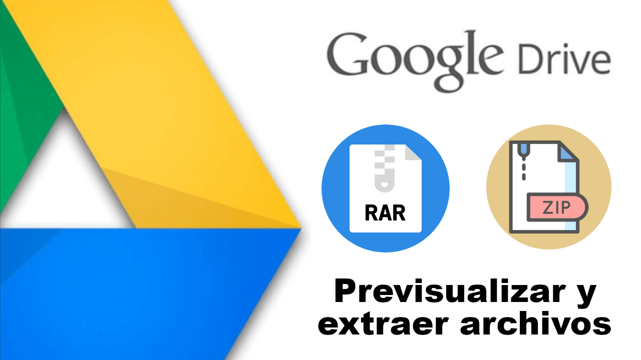 Previsualizar y extraer archivos ZIP RAR en Google Drive