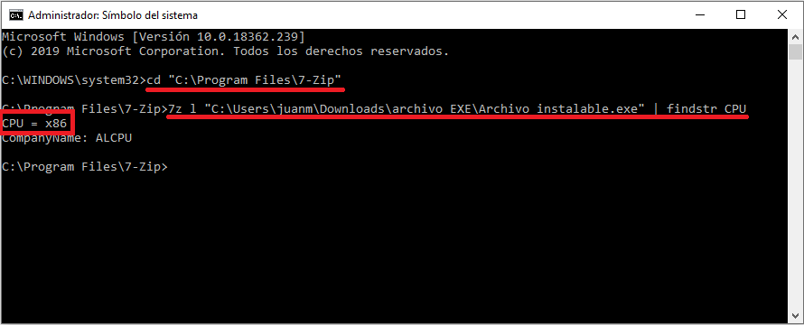 como saber si un archivo instalable es de 32 o 64 bits