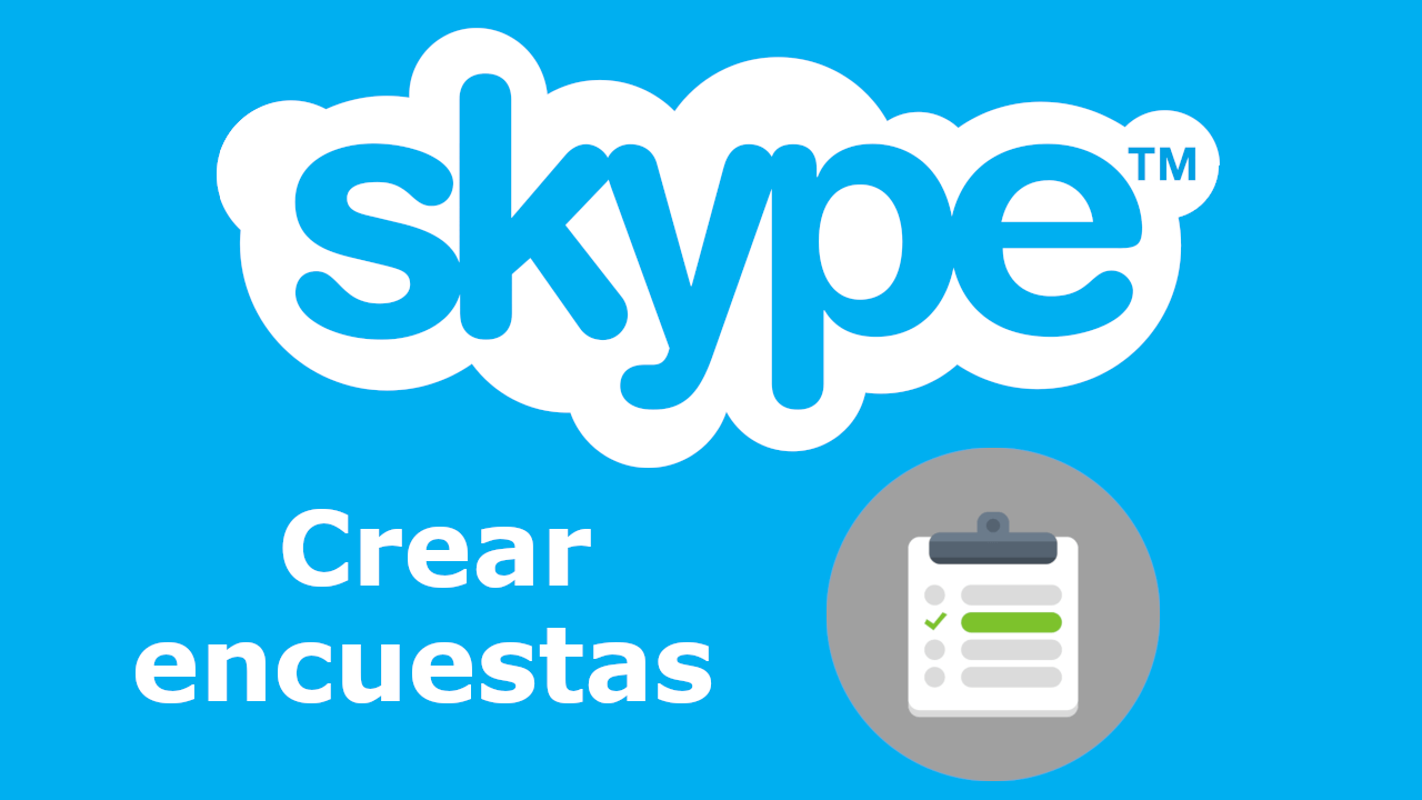 realizar un sondeo en Skype para pc o movil