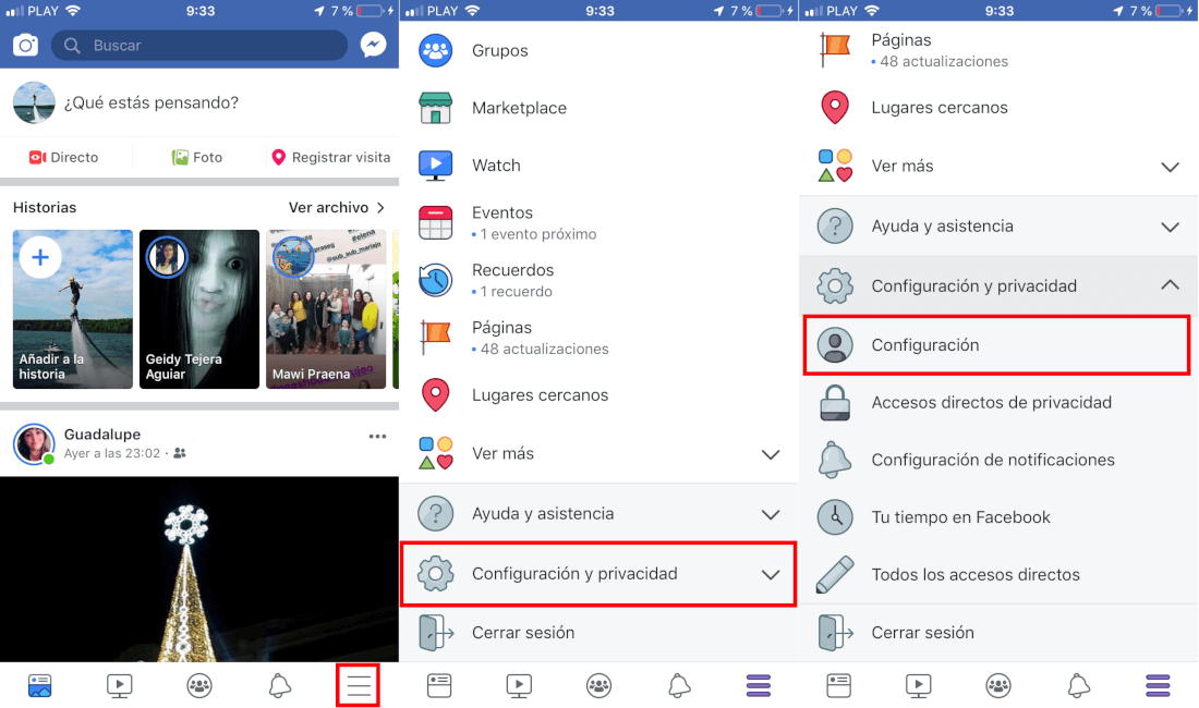 como ver el historial de ubicaciones de Facebook desde tu telefono 