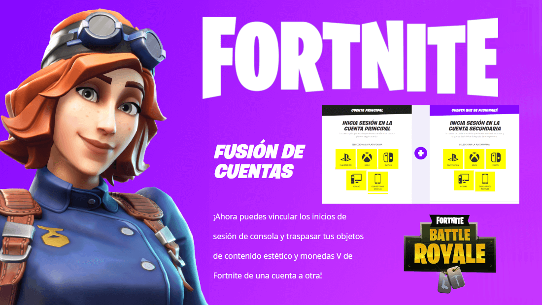 transferir contenido de una cuenta de fortnite a otra