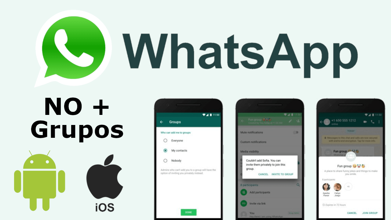 Como limitar quien puede añadirte a grupos de whatsapp