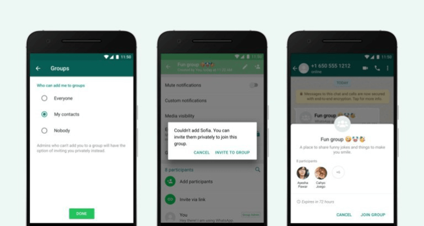 Como configurar quien puede añadirte a grupos de whatsapp