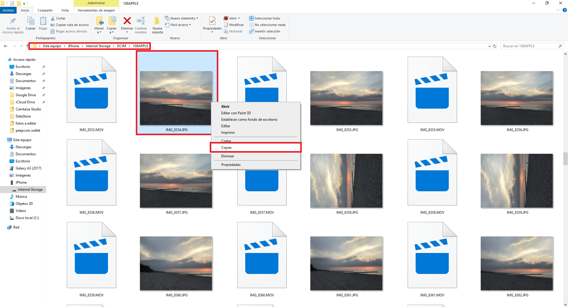 enviar las fotos HDR desde tu iOS a tu pc con windows 10