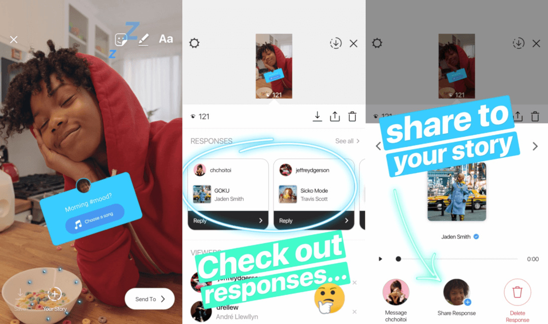 canciones en las historias de instagram con preguntas